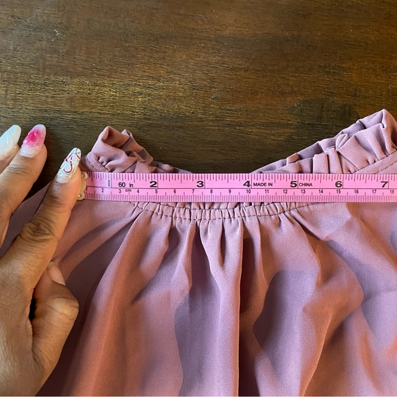 Pink Ruffle Neck Top - Picture 3 of 6